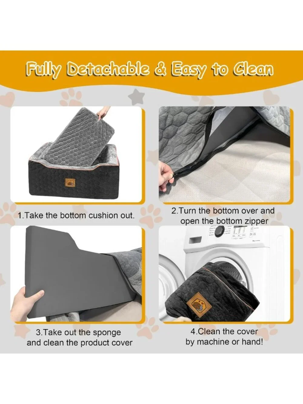 Dog Car Seat for Medium/Large Pets - Booster Seat with Cushioned Comfort